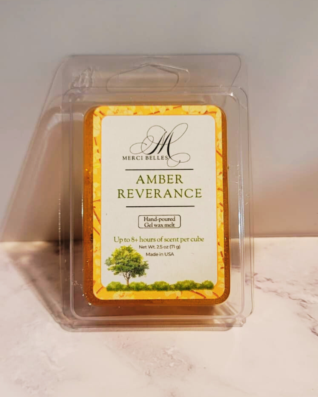 Amber Reverence-Gel wax melt